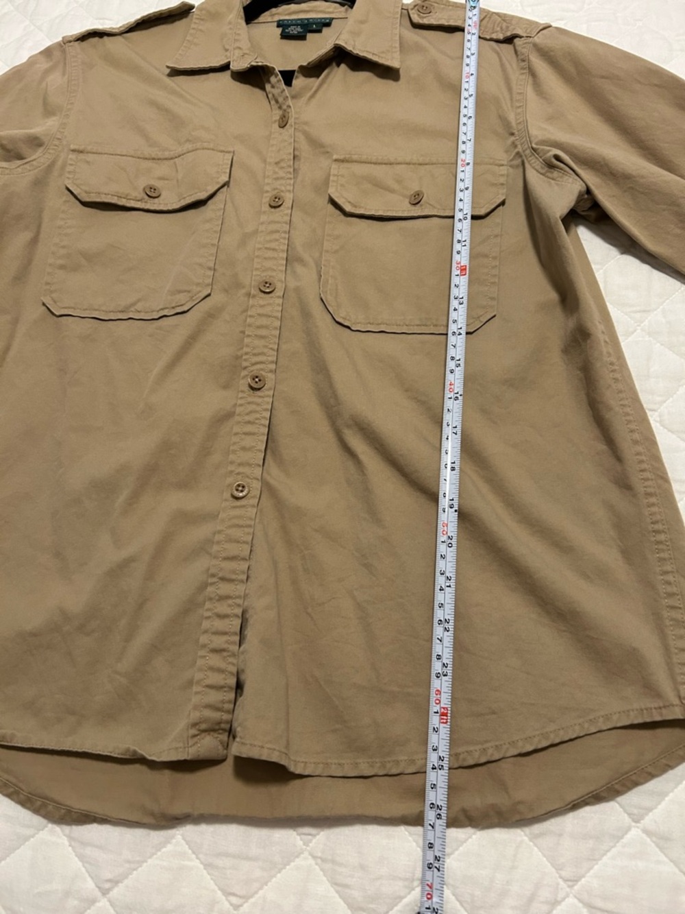 Ralph Lauren women’s Khaki Lightweight Shirt/Jacket - Picture 3 of 7